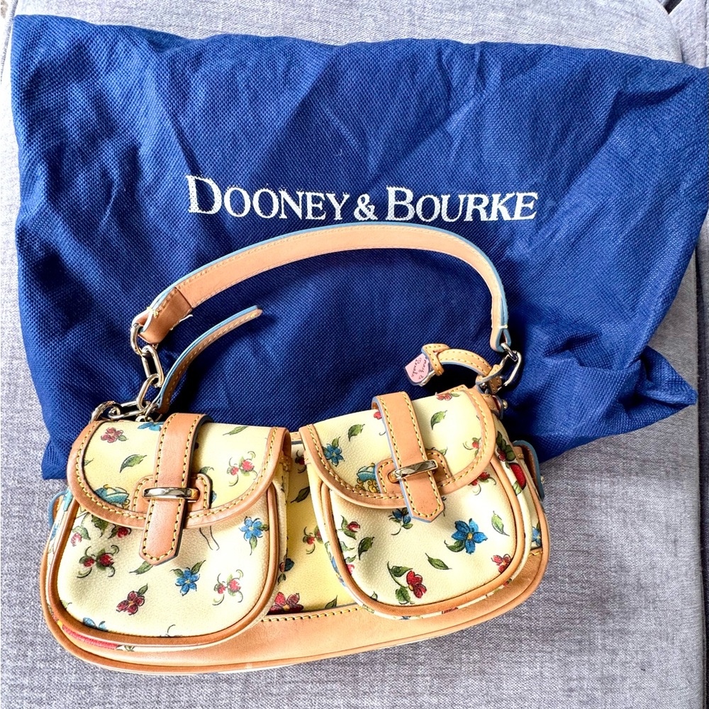 NWOT*** $298 Dooney & Bourke | Tattoo Banana Bag with Girl, Heart and Flowers